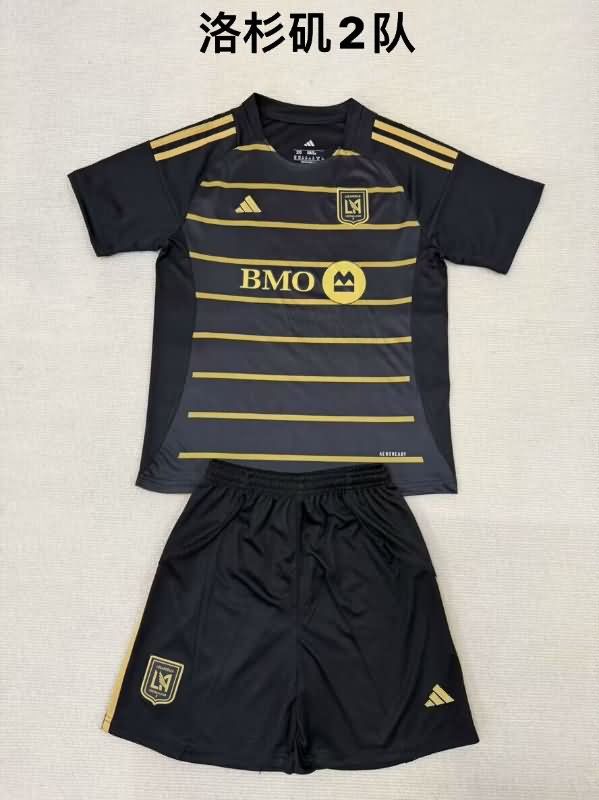 Los Angeles FC 2025 Kids Home Soccer Jersey And Shorts