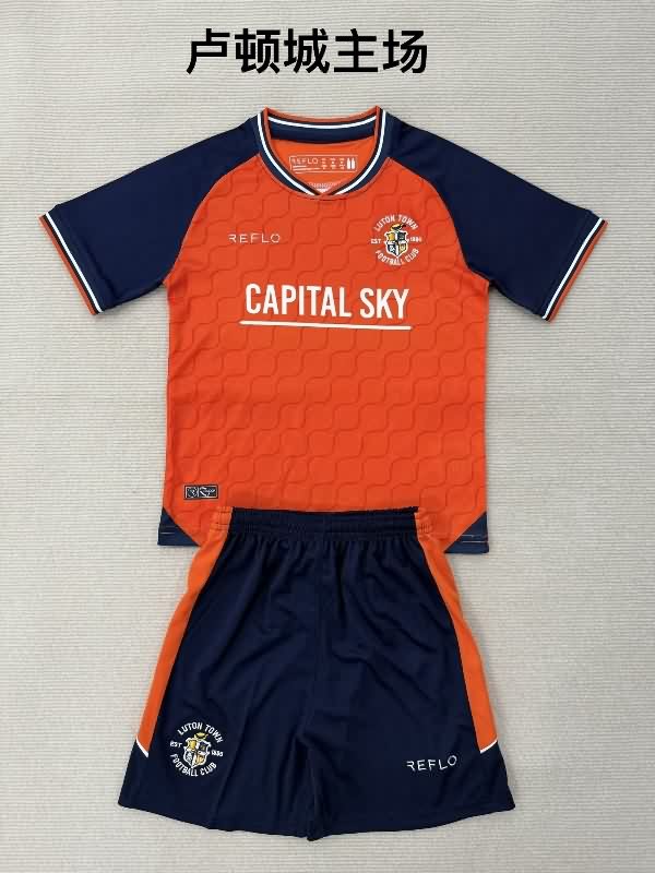 Luton Town 25/26 Kids Home Soccer Jersey And Shorts