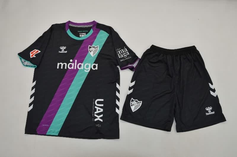 Malaga 25/26 Kids Away Soccer Jersey And Shorts