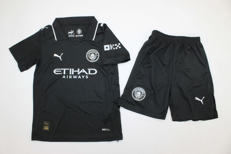 Manchester City 25/26 Kids Away Soccer Jersey And Shorts