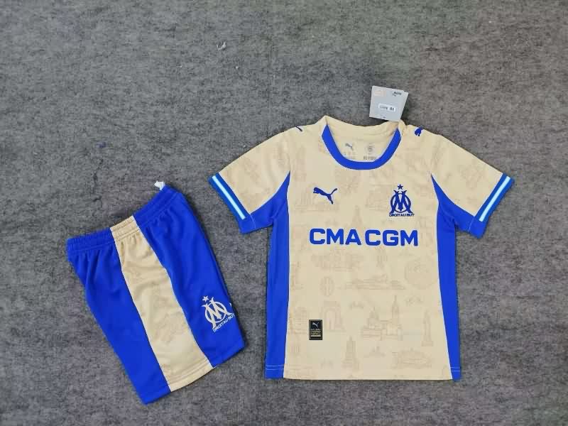 Marseilles 25/26 Kids Fourth Soccer Jersey And Shorts