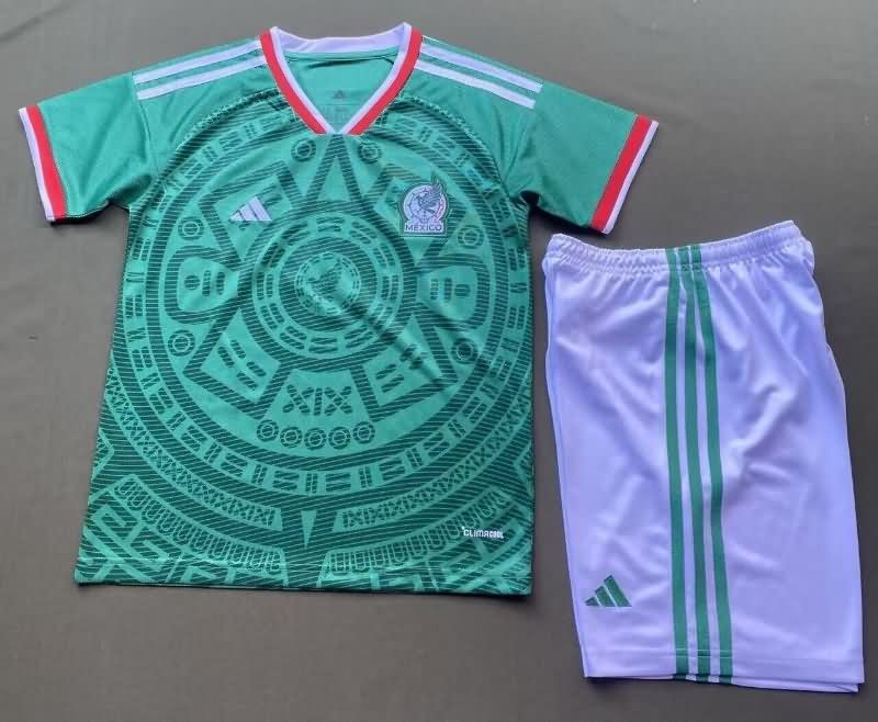 Mexico 2026 Kids Home Soccer Jersey And Shorts