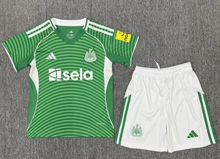 Newcastle United 25/26 Kids Away Soccer Jersey And Shorts