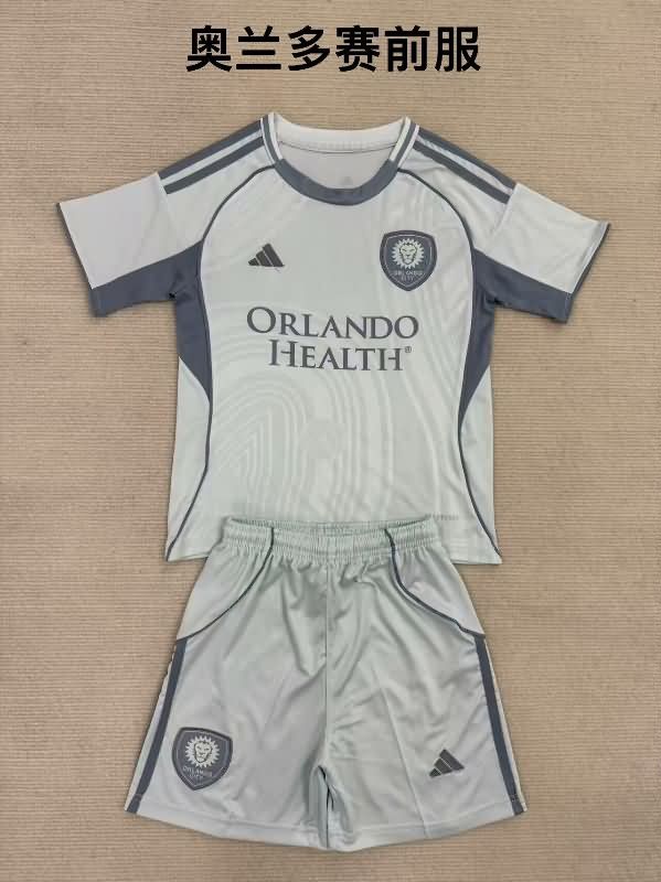 Orlando City 2025 Kids Training Soccer Jersey And Shorts