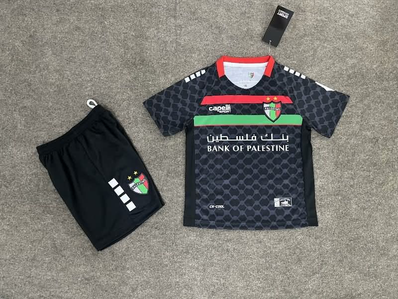 Palestino 2025 Kids Away Soccer Jersey And Shorts