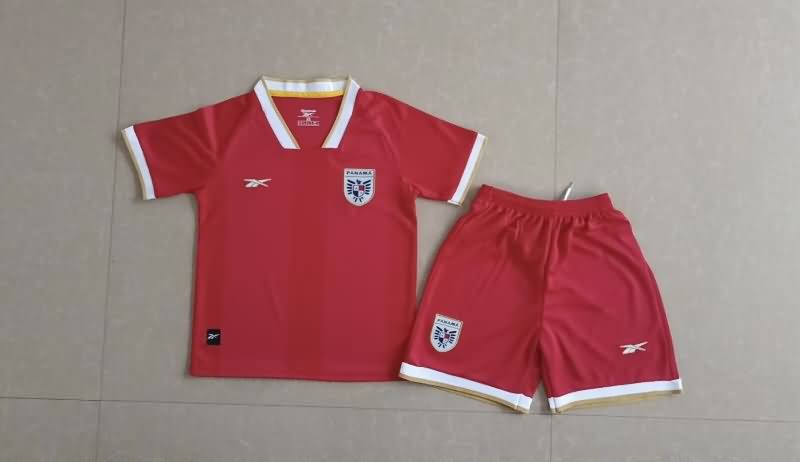 Panama 2025 Kids Home Soccer Jersey And Shorts