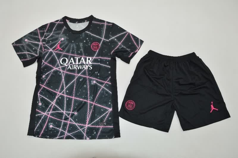 Paris St Germain 25/26 Kids Training Soccer Jersey And Shorts 03