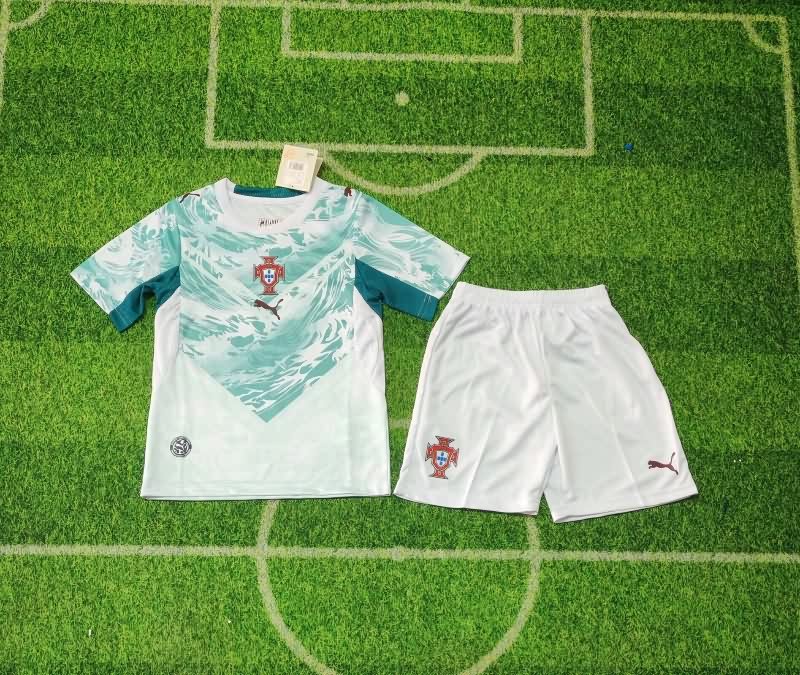 Portugal 2026 Kids World Cup Away Soccer Jersey And Shorts