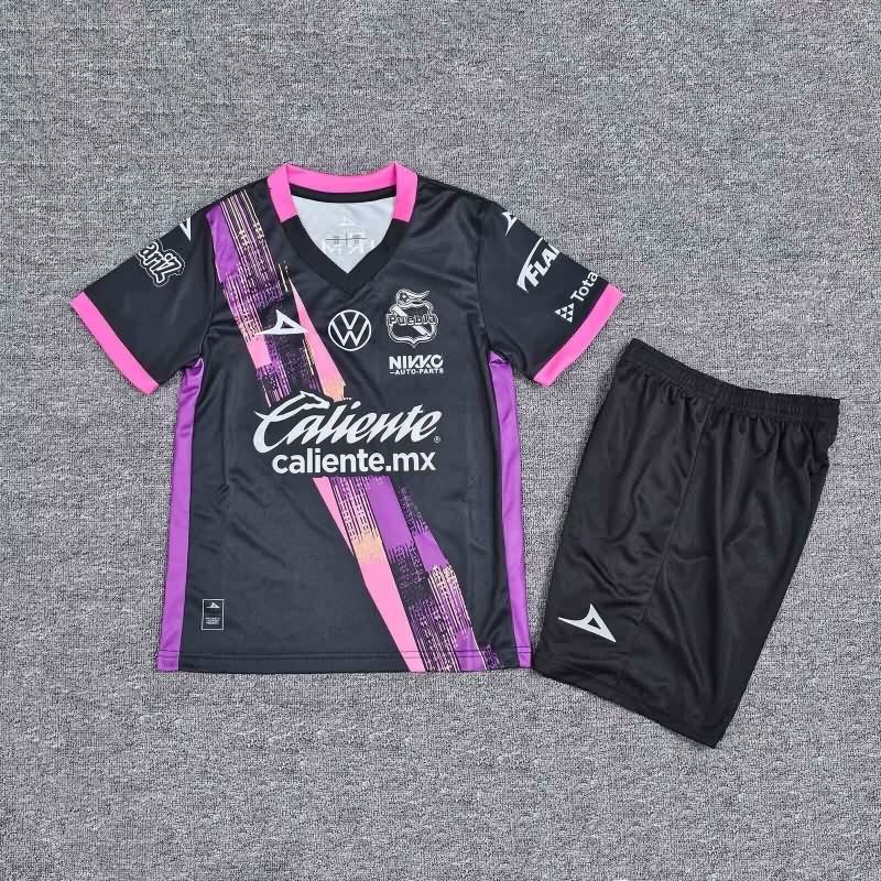 Puebla 25/26 Kids Away Soccer Jersey And Shorts