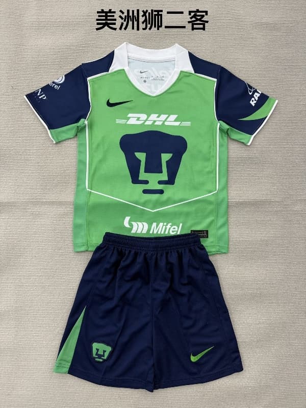 Pumas UNAM 25/26 Kids Third Soccer Jersey And Shorts
