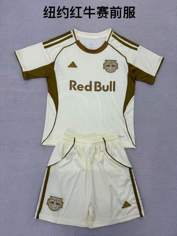 RB New York 2025 Kids Training Soccer Jersey And Shorts