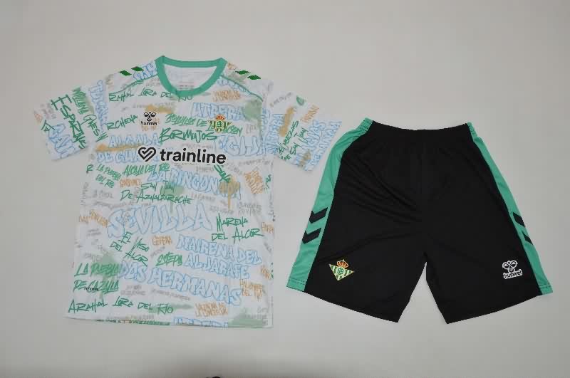 Real Betis 25/26 Kids Training Soccer Jersey And Shorts