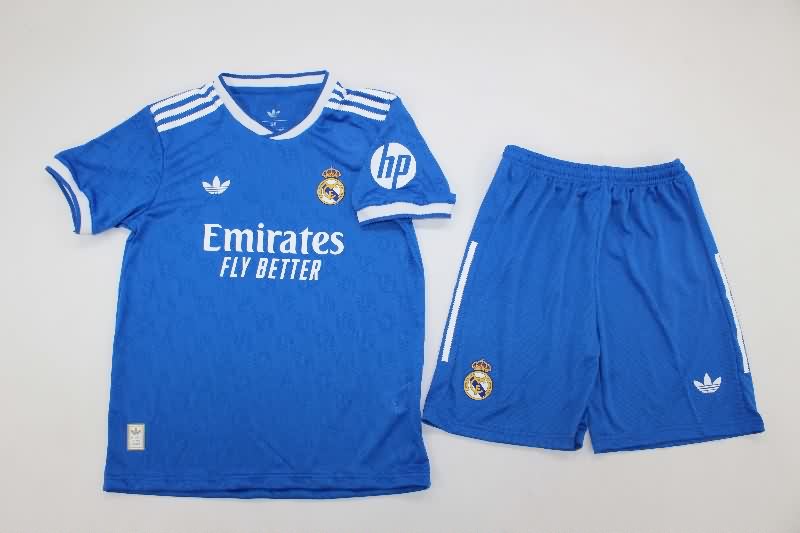 Real Madrid 25/26 Kids Third Soccer Jersey And Shorts (Player)