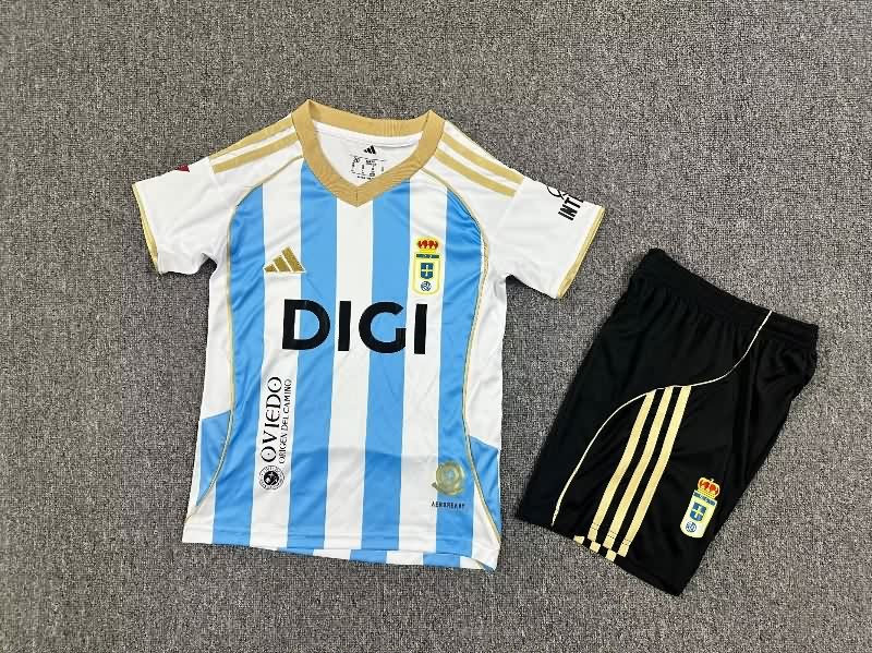 Real Oviedo 25/26 Kids Third Soccer Jersey And Shorts