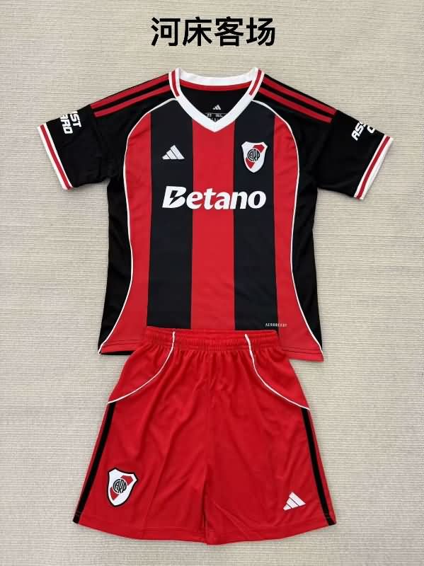 River Plate 25/26 Kids Away Soccer Jersey And Shorts