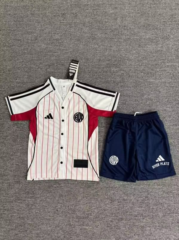 River Plate 25/26 Kids Travel Soccer Jersey And Shorts