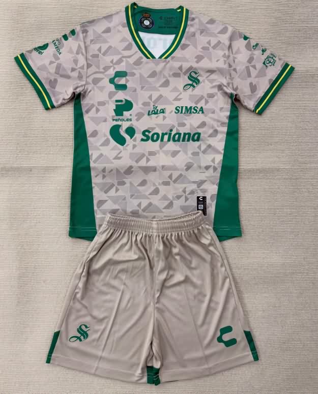 Santos Laguna 25/26 Kids Away Soccer Jersey And Shorts