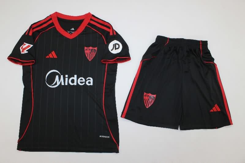 Sevilla 25/26 Kids Third Soccer Jersey And Shorts
