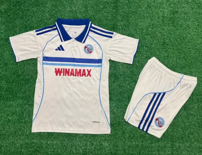 Strasbourg 25/26 Kids Away Soccer Jersey And Shorts