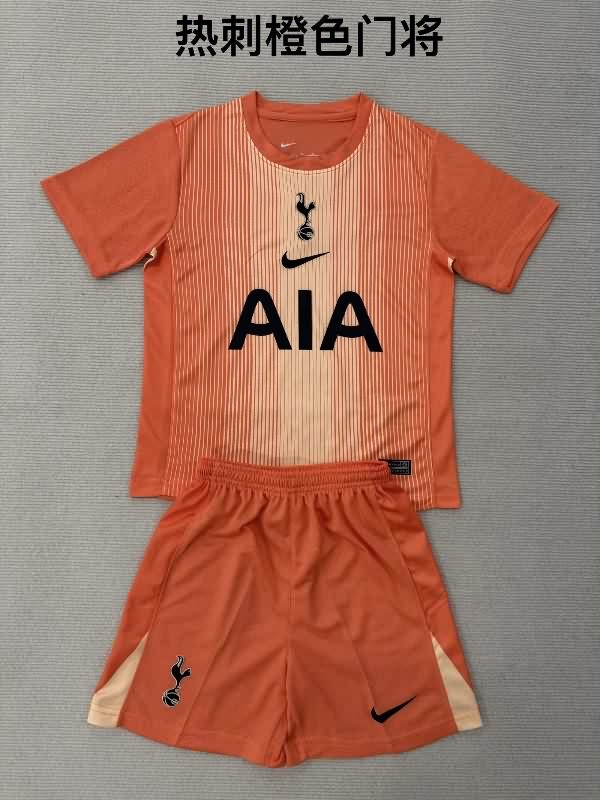 Tottenham Hotspur 25/26 Kids Orange Soccer Jersey And Shorts