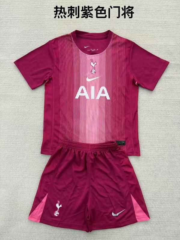 Tottenham Hotspur 25/26 Kids Purple Soccer Jersey And Shorts