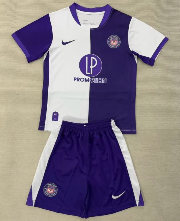 Toulouse 25/26 Kids Home Soccer Jersey And Shorts