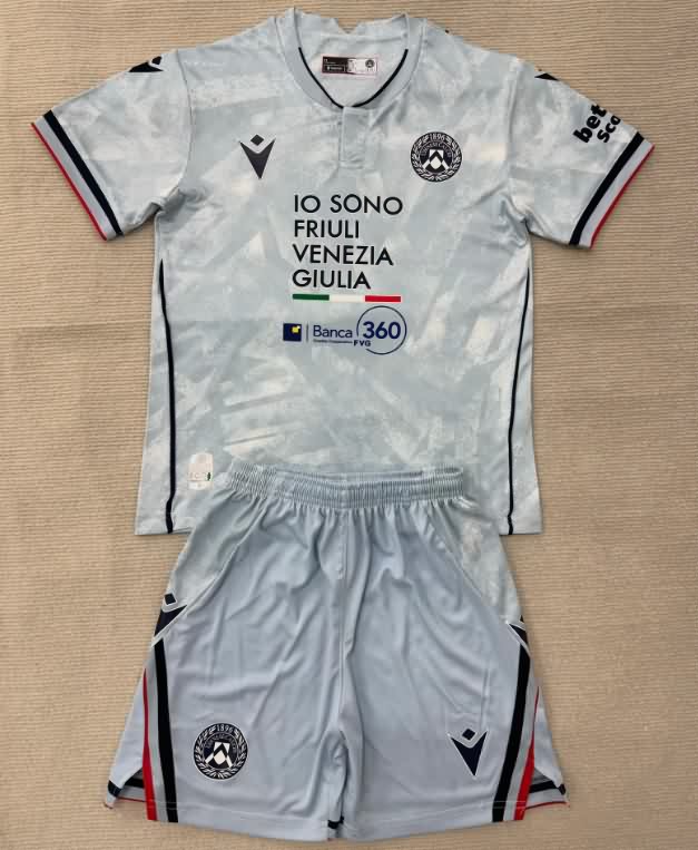Udinese 25/26 Kids Away Soccer Jersey And Shorts
