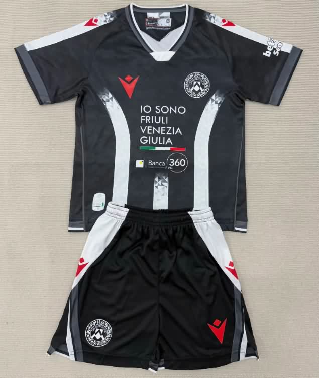 Udinese 25/26 Kids Home Soccer Jersey And Shorts