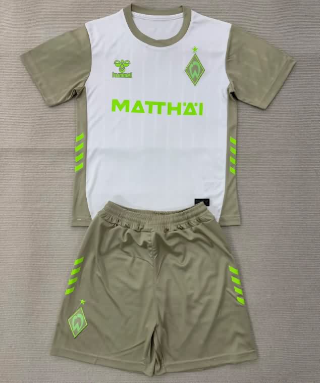 Werder Bremen 25/26 Kids Away Soccer Jersey And Shorts