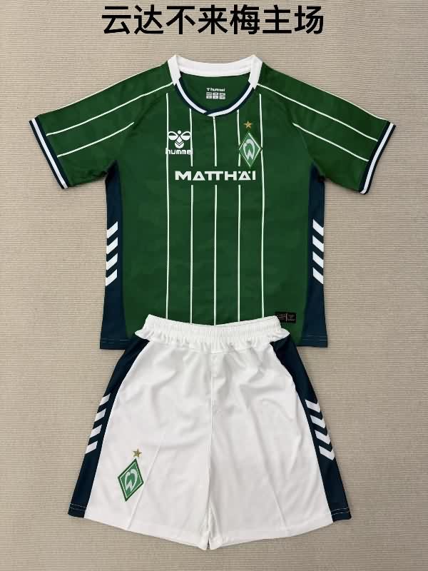 Werder Bremen 25/26 Kids Home Soccer Jersey And Shorts