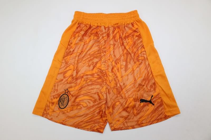 AAA(Thailand) AC Milan 25/26 Goalkeeper Orange Soccer Shorts