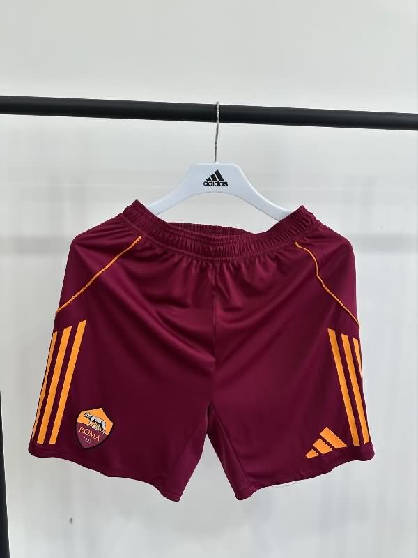 AAA(Thailand) AS Roma 25/26 Home Soccer Shorts (Player)