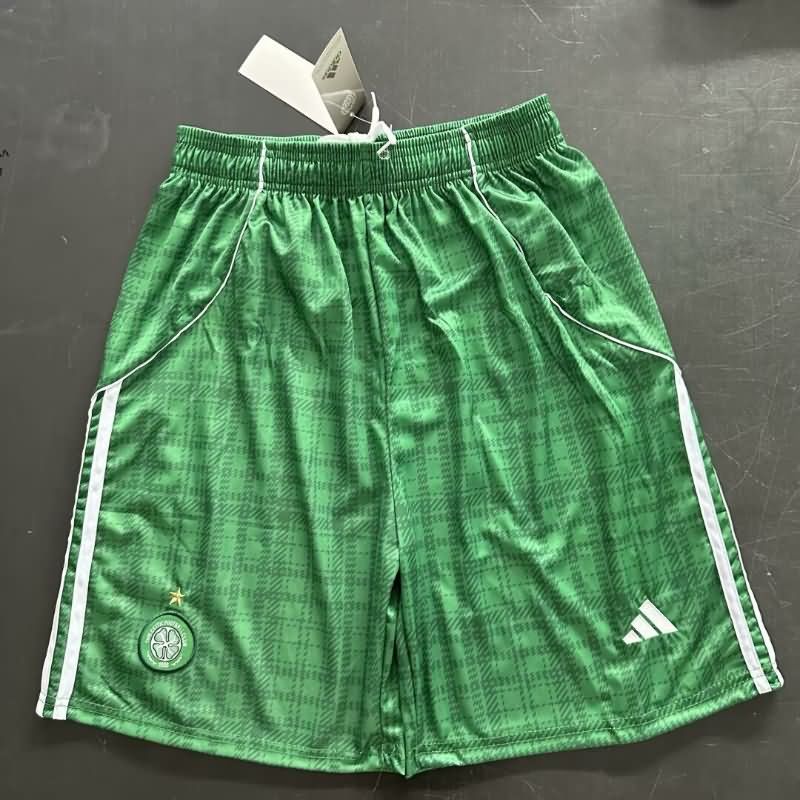 AAA(Thailand) Celtic 25/26 Home Soccer Shorts