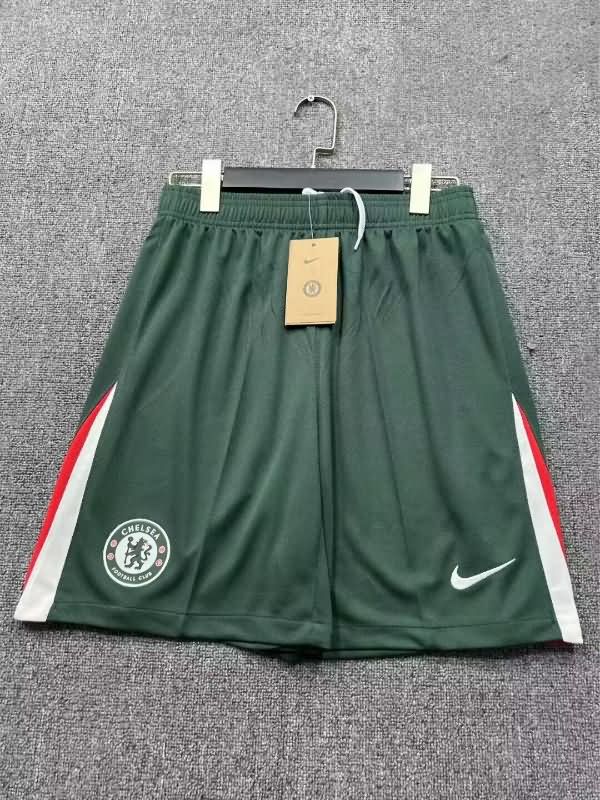AAA(Thailand) Chelsea 25/26 Green Soccer Shorts