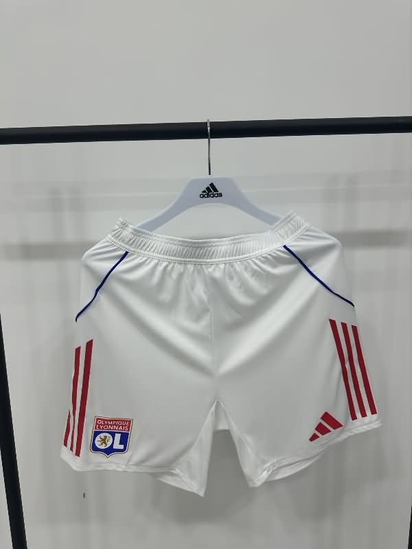 AAA(Thailand) Lyon 25/26 Home Soccer Shorts (Player)