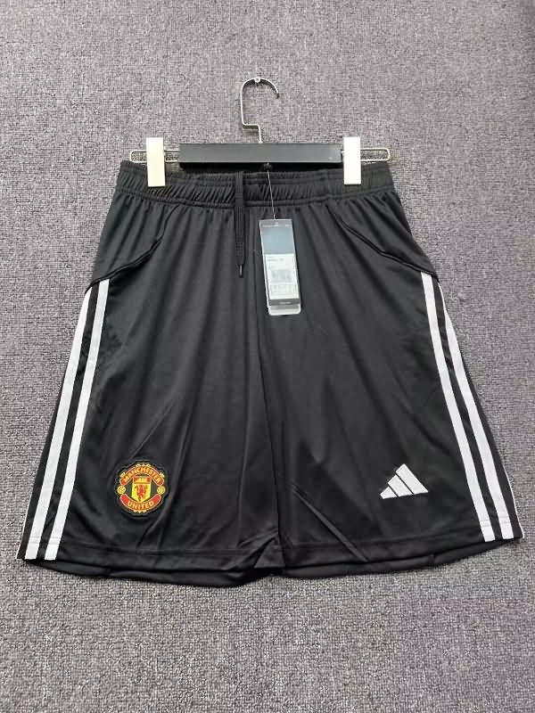 AAA(Thailand) Manchester United 2025/26 Black Soccer Shorts