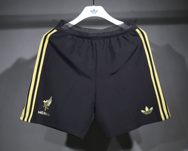 AAA(Thailand) Mexico 2025 Gold Cup Black Soccer Shorts (Player)