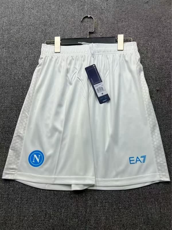 AAA(Thailand) Napoli 25/26 Home White Soccer Shorts