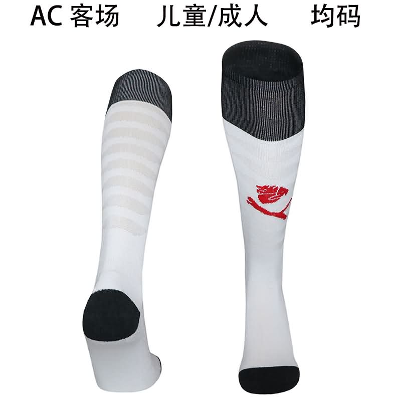 AAA(Thailand) AC Milan 25/26 Away Soccer Socks