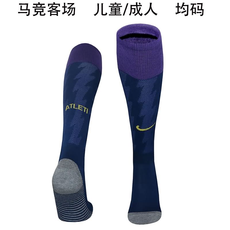AAA(Thailand) Atletico Madrid 25/26 Away Soccer Socks