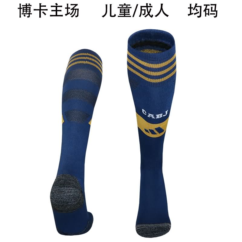 AAA(Thailand) Boca Juniors 2025 Home Soccer Socks