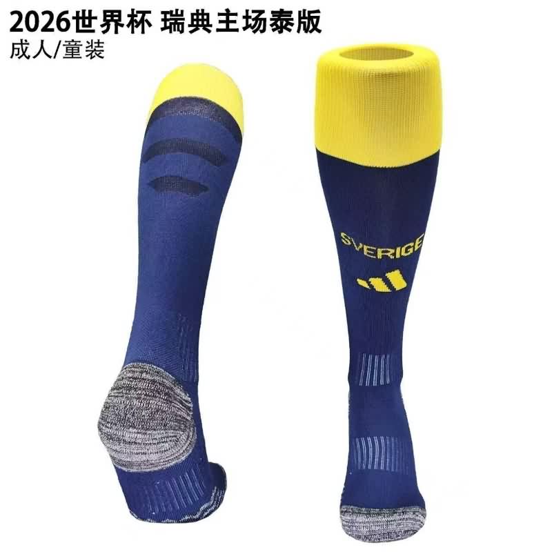 AAA(Thailand) Sweden 2026 Home Soccer Socks