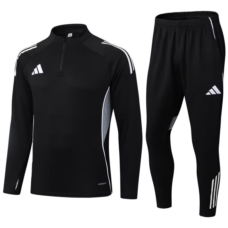 AAA(Thailand) Adidas 2025 Black Soccer Tracksuit 05