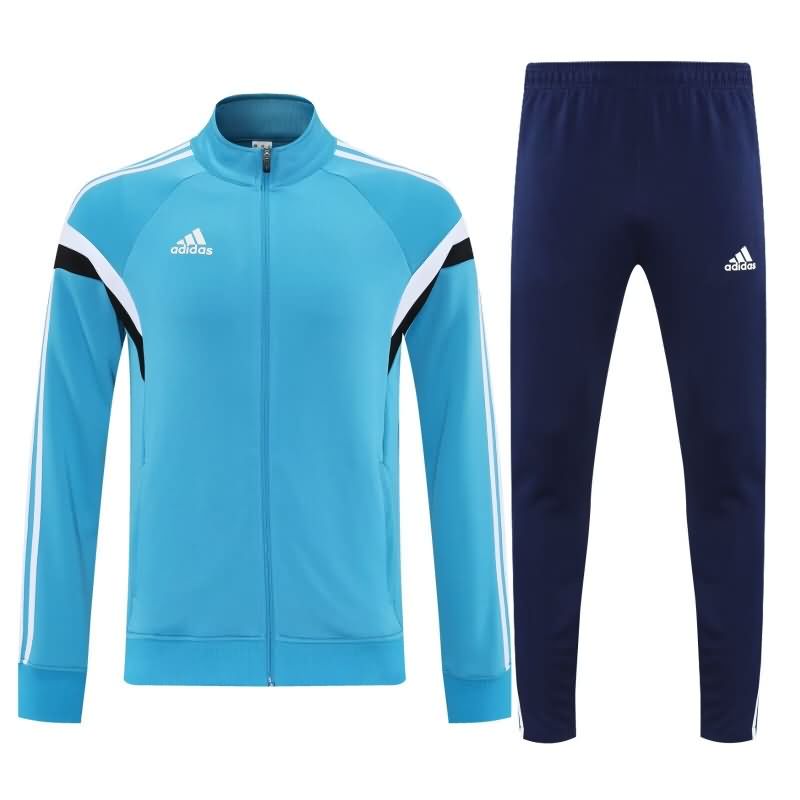 AAA(Thailand) Adidas 2025 Light Blue Soccer Tracksuit 02
