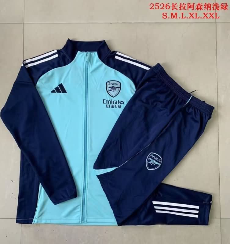 AAA(Thailand) Arsenal 25/26 Blue Soccer Tracksuit