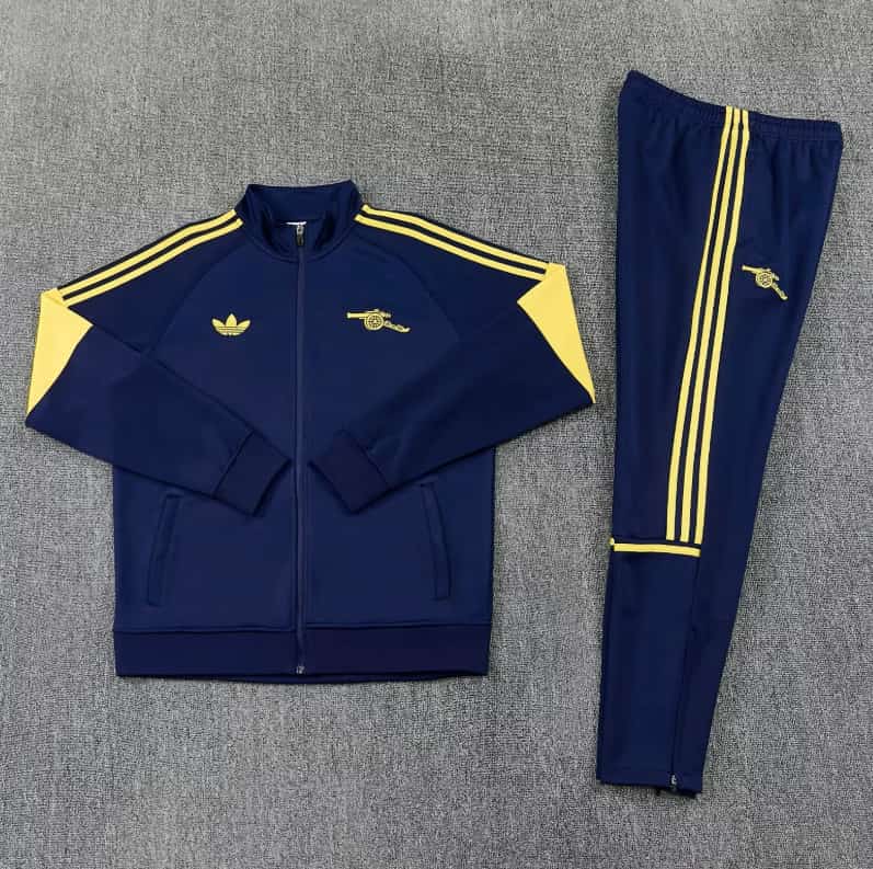 AAA(Thailand) Arsenal 25/26 Dark Blue Soccer Tracksuit 10