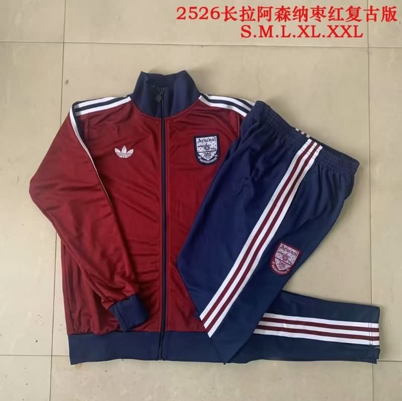 AAA(Thailand) Arsenal 25/26 Red Soccer Tracksuit