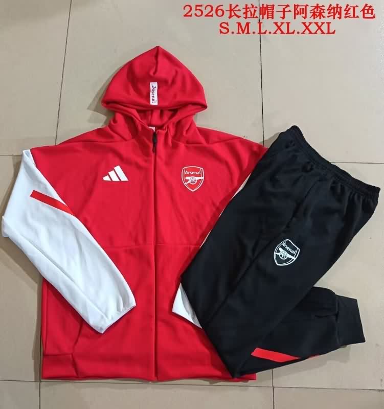 AAA(Thailand) Arsenal 25/26 Red Soccer Tracksuit 08