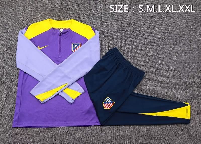 AAA(Thailand) Atletico Madrid 25/26 Purple Soccer Tracksuit