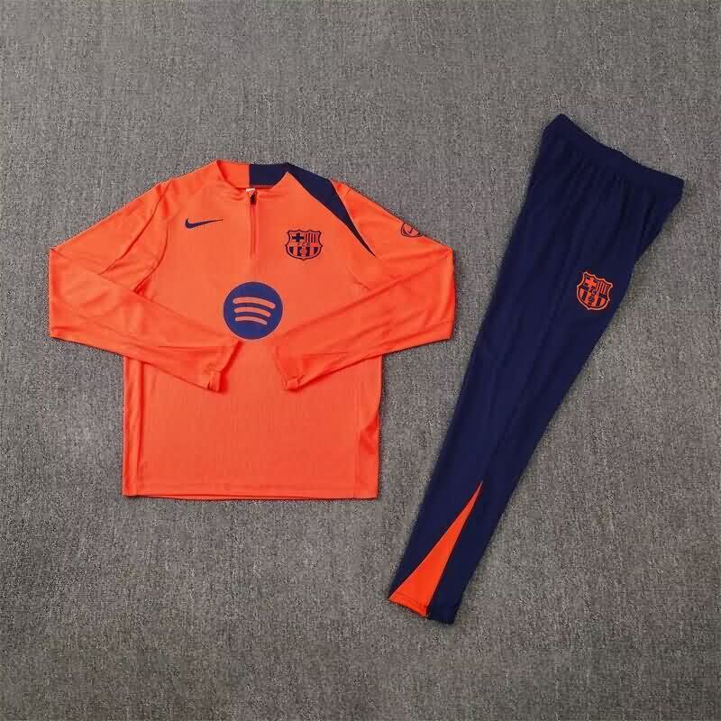 AAA(Thailand) Barcelona 25/26 Orange Soccer Tracksuit